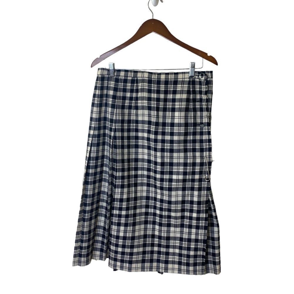 Vintage Aljean of Canada Plaid Wool Skirt Sz 16